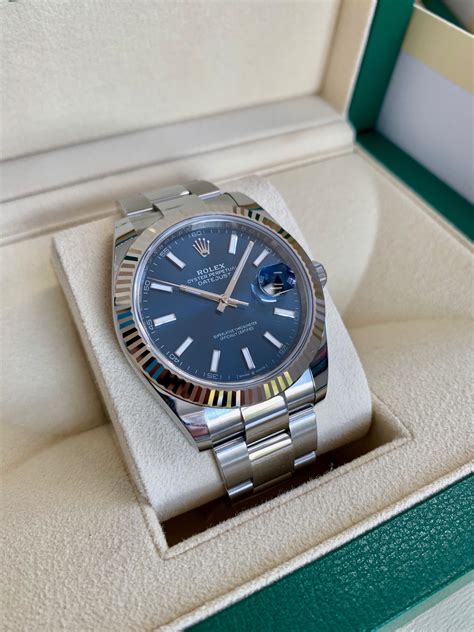 rolex datejust 41 blue 2021|Rolex Datejust 41 126334 .